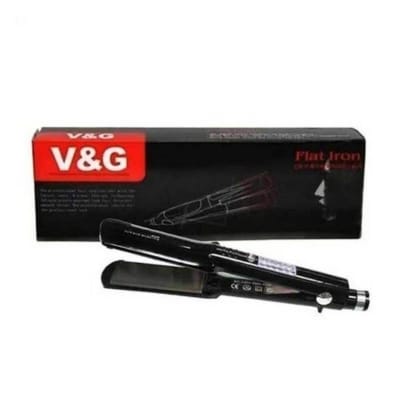 Picture of V & G Hair Straightener 1238, Professional Hair Straightener Iron Black
