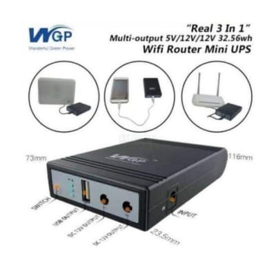 Picture of WGP Mini UPS for Wifi Router mAh Battery 5,12,12 Update version 