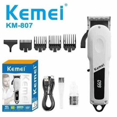 Picture of Kemei KM-807 Professional Hair Clipper and Beard Trimmer Salon Series for Men White