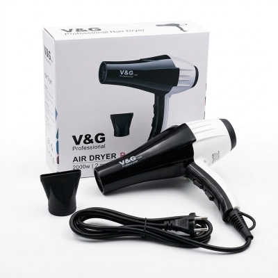 Picture of V&G Professinal Hair Dryer Pro 4200  3 Mode Hot ,cold, normal Black