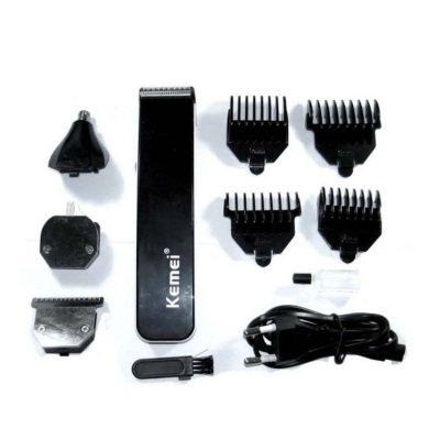 Picture of Kemei KM- 3580 Rechargeable Professional Grooming Kit - Black - Trimmer