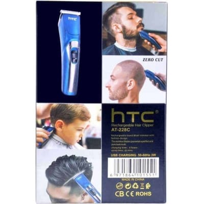 Picture of HTC AT-228 Rechargeable Cordless Hair Beard Trimmer Clipper for Men 
