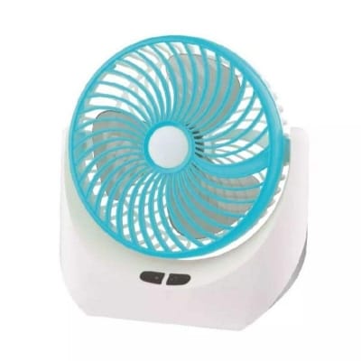 Picture of JY SUPER 1880 (RECHARGEABLE PORTABLE USB FAN) With LED Light, 2400mAh Battery 3 Blade Table Fan 