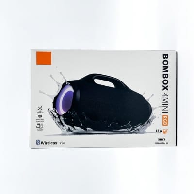 Picture of Boombox 4 mini Portable Wireless Bluetooth Speaker 15W Dual Horn | RGB Light | Waterproof Subwoofer Multicolor