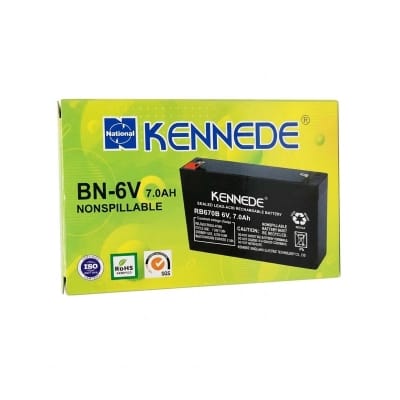 Picture of Kennede BN-6M Rechargeable Sealed Lead Acid Battery Many=6V7.0Ah Multicolor