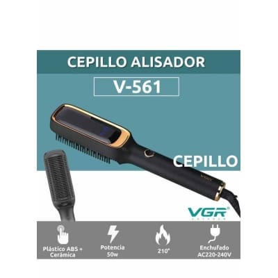 Picture of VGR V-561 Hair Straightener Hot Comb & Brush – Dual-Action Styling Tool for Women 