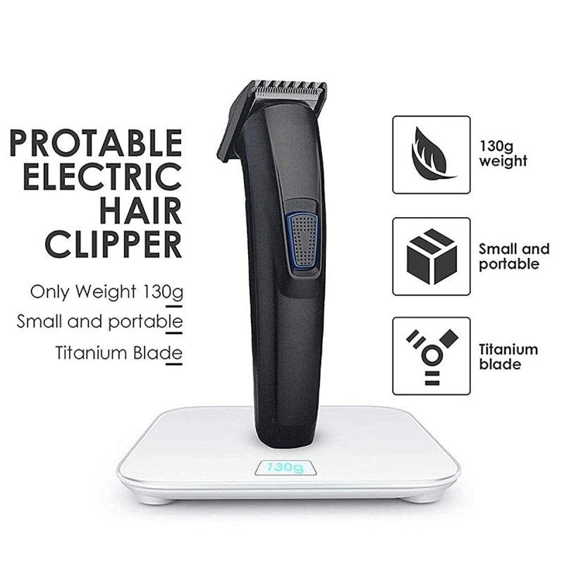 Picture of HTC at-522 rechargeable beard and hair trimmer - Trimmer Black