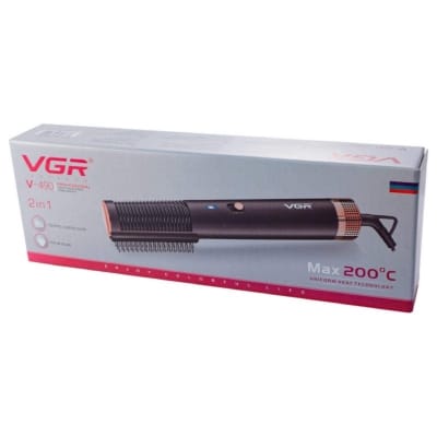 Picture of VGR Professional 2 in 1 Hair Straightener Comb & Brush V-490 Hair Straightener Brush  (Black)