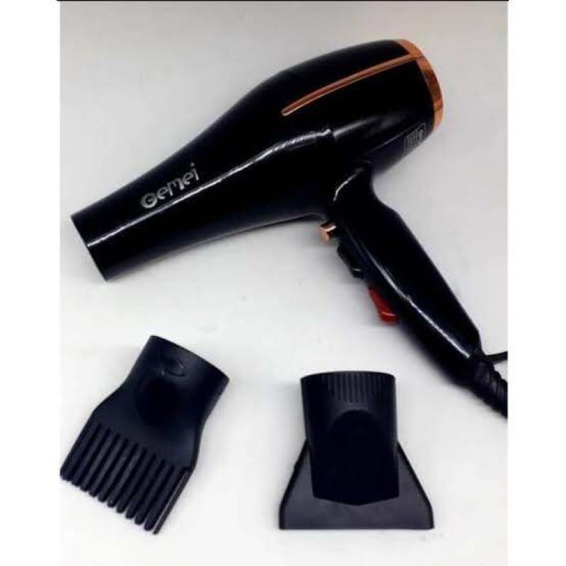 Picture of Gemei GM-1780, Professional Hair Dryer 3000 Watt With Hot And Cold Air Black