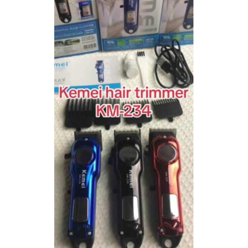 Picture of Kemei KM-234 Professional LCD Electric Hair Clipper For Men's Hair Trimmer Rechargeable Shaver Razor Metal Barber Hair Cutter Machine 