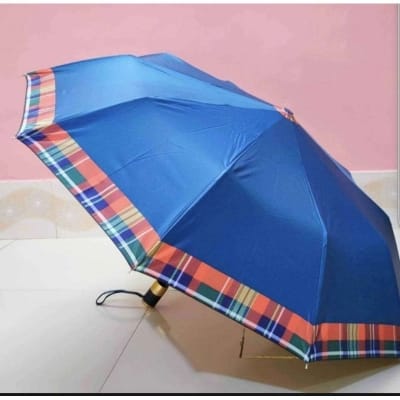 Picture of Sankars world class auto open umbrella (10 sik) heavy waterproof fabrics Black