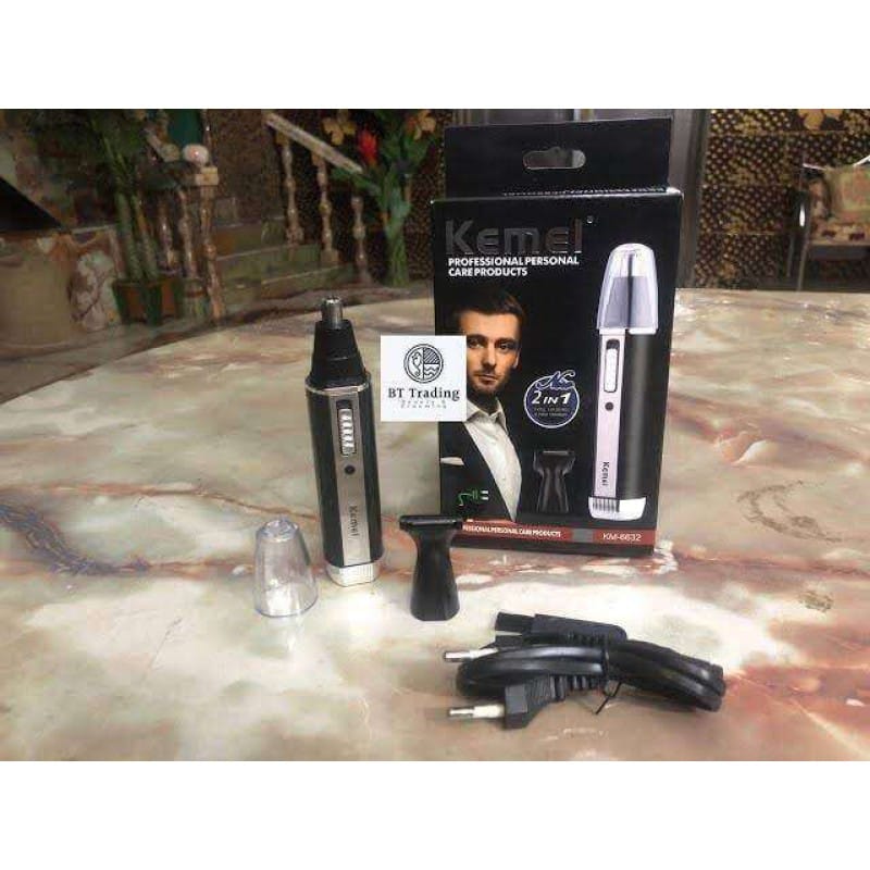Picture of Kemei KM-6632 2-in-1 Rechargeable Nose Trimmer 