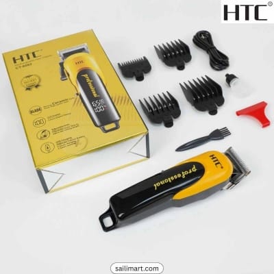 Picture of HTC CT-8082 Professional Hair Clipper and Beard Trimmer Salon Series for Men Multicolor