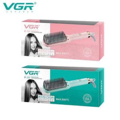 Picture of VGR V-592 Hair Styling Powerful Hair Straightener Hot Comb Brush Multicolor