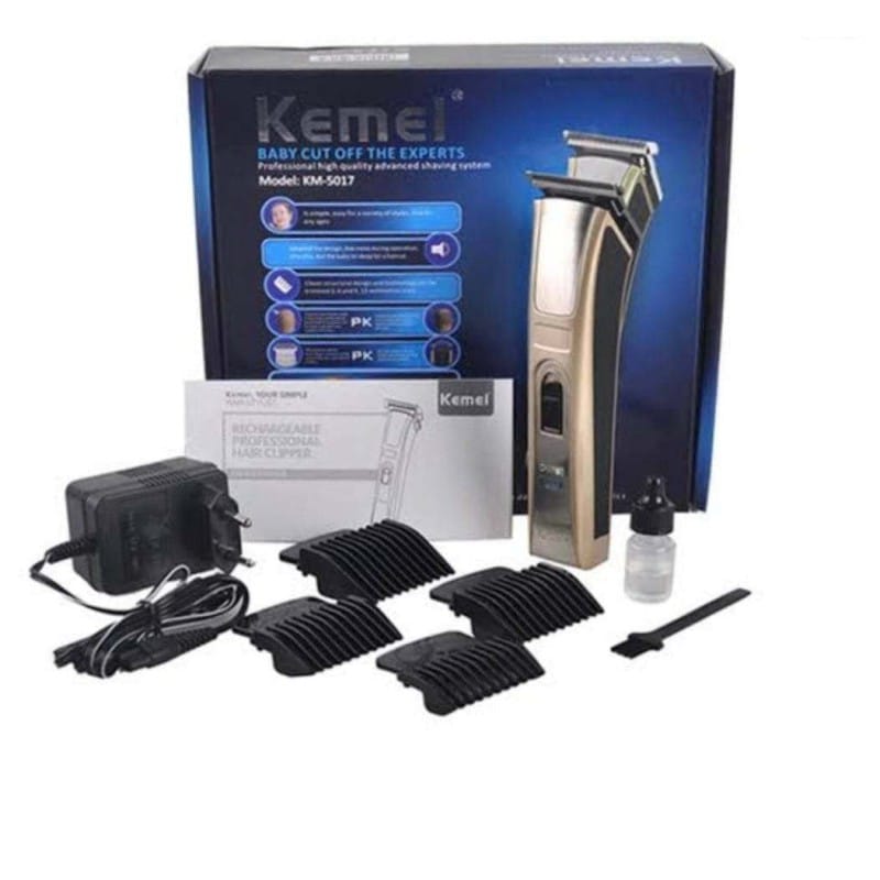 Picture of Kemei KM-5017 Rechargeable Professional Hair Trimmer for Men Silver