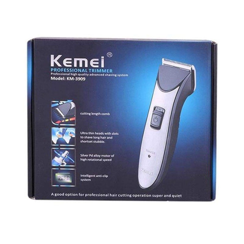 Picture of Kemei KM-3909 Professional Electric Hair Trimmer Clipper Steel Blade Black