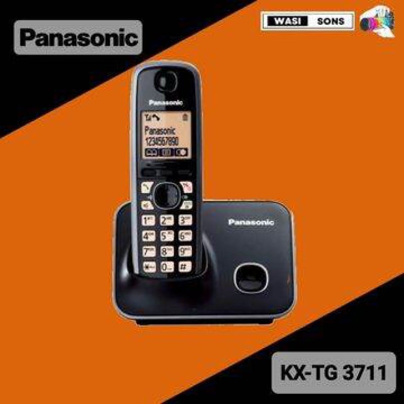 Picture of Panasonic KX-TG3711BX 1.8" LCD Screen Digital 2.4 GHz Cordless Phone Black
