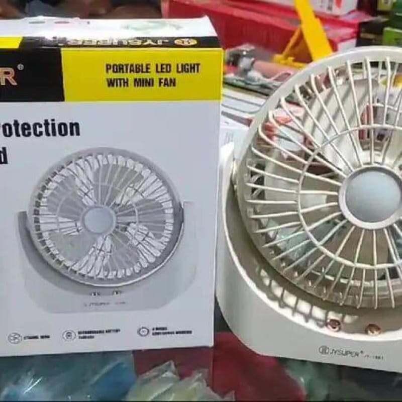 Picture of JY Super JY-1881 Portable LED Light with Mini Fan Multicolor