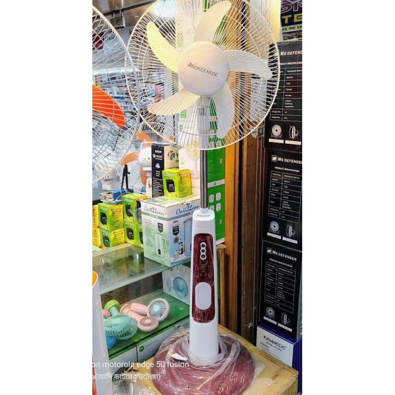 Picture of ANO-Kennede Rechargeable Fan 2936HRS 16 Inch Digital Display ( With Remote) Multicolor