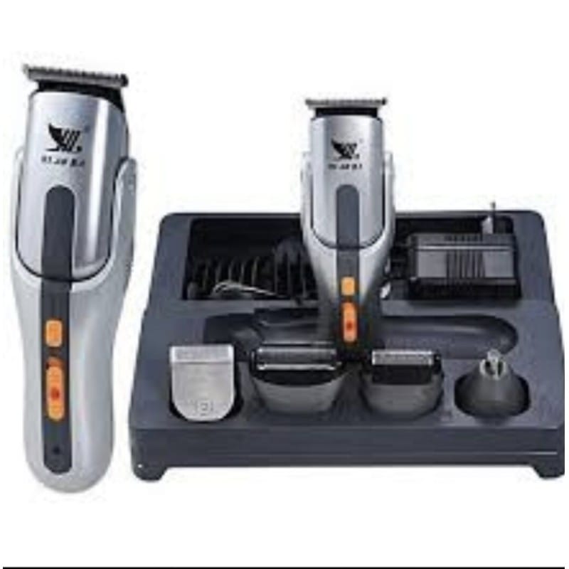 Picture of Kemei KM-680A Rechargeable Professional 8 in 1 Cordless Hair Beard Trimmer Clipper for Men Multicolor