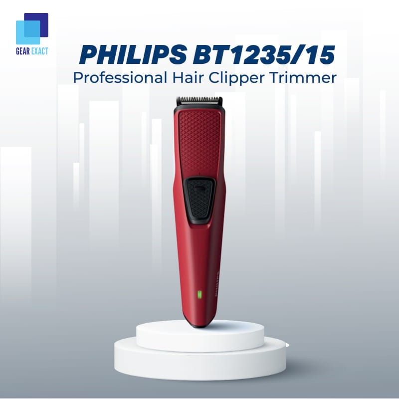 Picture of Philips BT1235/15 Beard Trimmer Series 1000 for Men Red