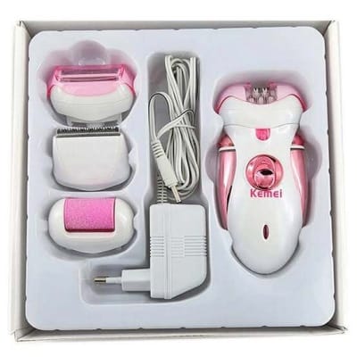 Picture of Kemei KM-2530 Rechargeable Epilator & Shaver 4 in 1 Beauty For Women Multicolor