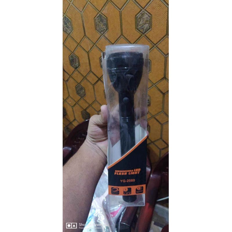 Picture of JOYKALY YG- 2081 5W High Quality Rechargeable Bright   Flashlight Torch Light Black