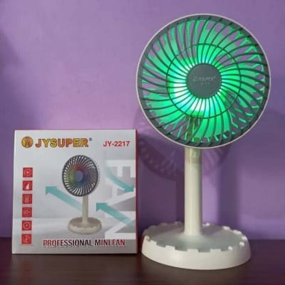 Picture of JYSUPER JY-2217 AC/DC Rechargeable 4000mAh Battery Stylish RGB Lighting Strong Wind 12 