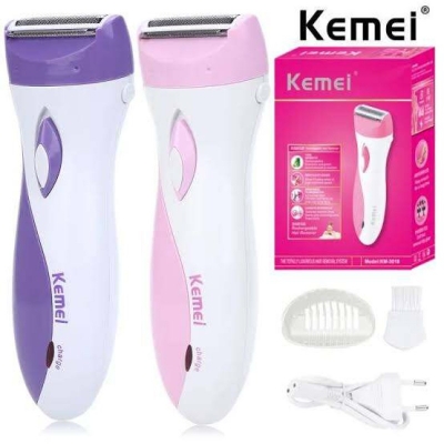 Picture of Kemei-Km-3018 Powerful Armpit Bikini Close Shaver Wet/Dry For Ladies Rechargeable&Waterproof(White)