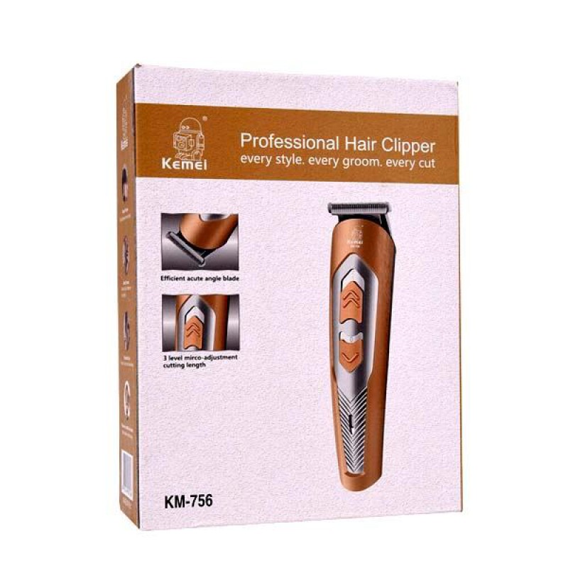 Picture of Kemei KM 756 Hair Trimmer for man - Trimmer Gold