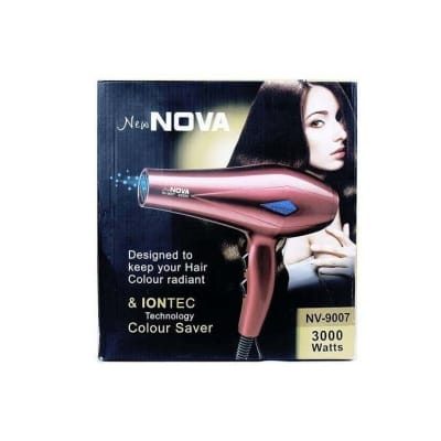 Picture of Nova Professional Hair Dryer 3000 Watt With Hot And Cold Air Nv-9007 Black