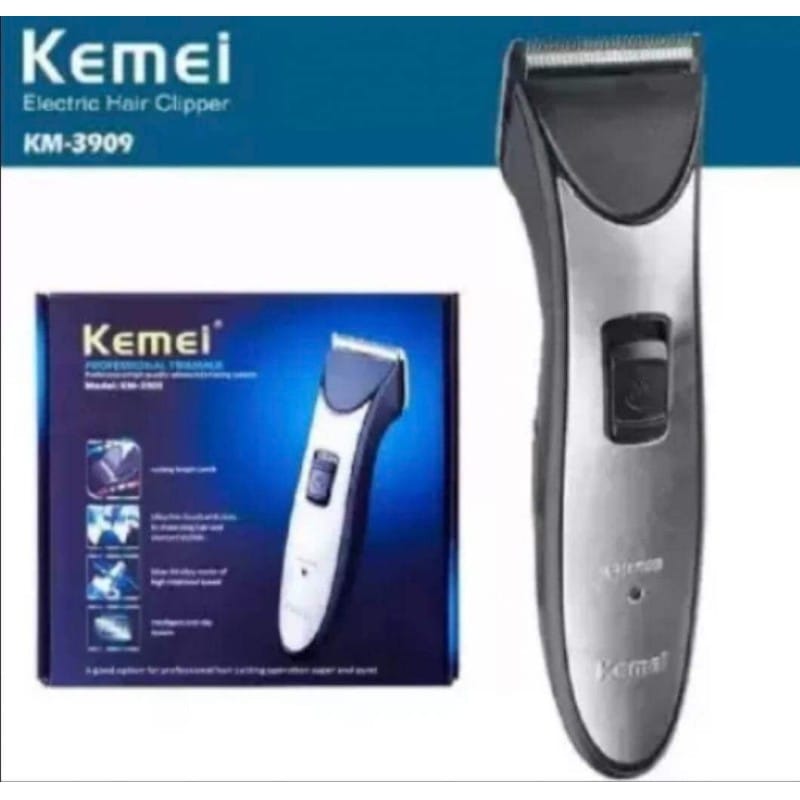 Picture of Kemei KM -3909 Rechargeable Adult And Children Hair Clipper Silver