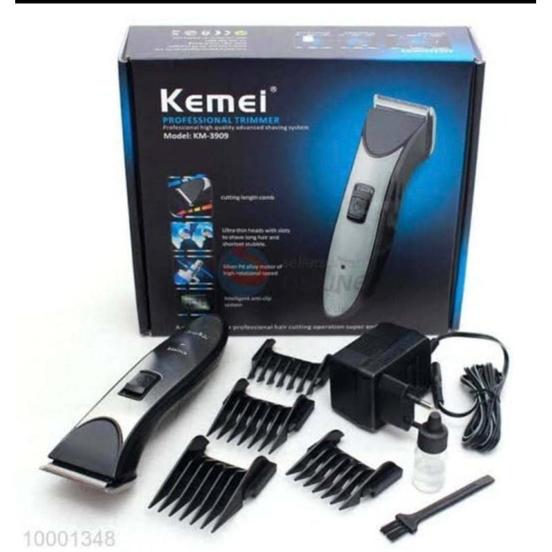 Picture of Kemei KM 3909 Rechargeable Adult and Children Hair Clippers Silver