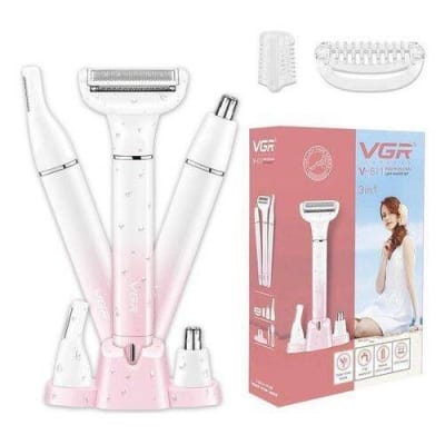 Picture of VGR V-611 (3-in-1) Women Trimmer and Shaver Multicolor