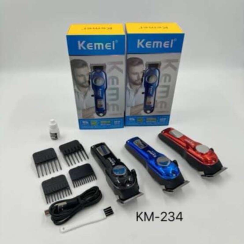 Picture of Kemei KM-234 Professional LCD Electric Hair Clipper For Men's Hair Trimmer Rechargeable Shaver Razor Metal Barber Hair Cutter Machine 