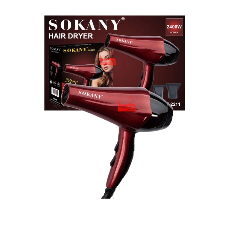 Picture of SOKANY PROFESSIONAL HAIR DRYER SK- 2211 Red