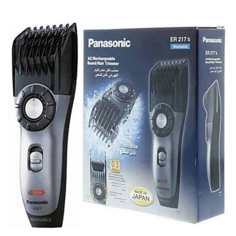 Picture of Panasonic ER-217 Washable Cord Cordless Rechargeable Hair Beard Trimmer Clipper for Men Multicolor