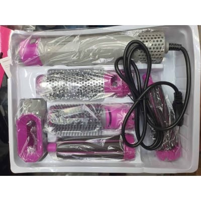 Picture of 5 in 1 Hot Air Styler Hair Dryer Comb Multifunctional Styling Tool for Curly Hair machine for Straightening Curling Drying Combing Scalp Massage Styling Multicolor
