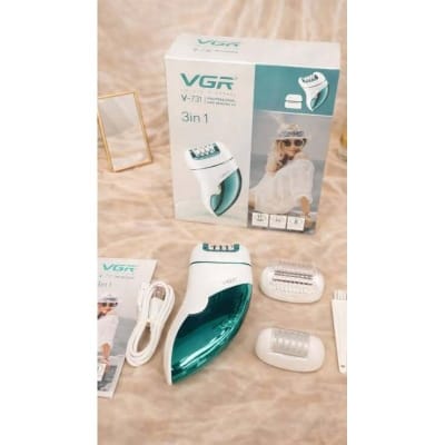 Picture of Vgr V-731 Electric 3 In1 New Epilator Needle Hair Removal Lady Women Body Leg Shaver Womens Cordless Lady Shaver Multicolor