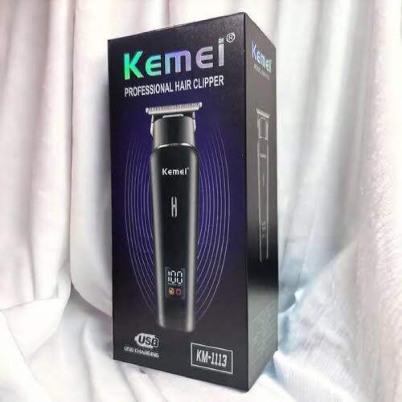 Picture of Kemei KM 1113 Professional Hair Clipper Rechargeable Beard Trimmer Hair Cutting Machine Electric Shaver For Body Safety Razor 