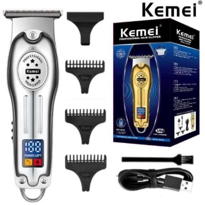 Picture of Electric Gold Silver Color Hair Trimmer Kemei Km-678 - Trimmer For Men Gold