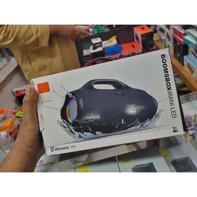 Picture of Boombox 4 mini Portable Wireless Bluetooth Speaker 15W Dual Horn | RGB Light | Waterproof Subwoofer Multicolor