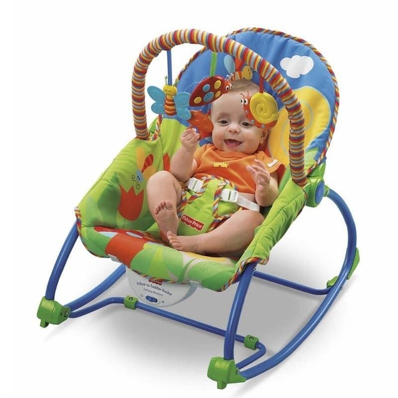 Picture of Baby Infant to Toddler Rocker with sleeping sound Baby Rocker-Multicolor