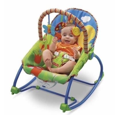Picture of Baby Infant to Toddler Rocker with sleeping sound Baby Rocker-Multicolor