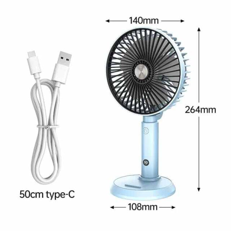 Picture of DP 7640 USB Rechargeable Floor Fan Summer Mute ventilador Student Desktop Table Fans for Office Bedroom Multicolor