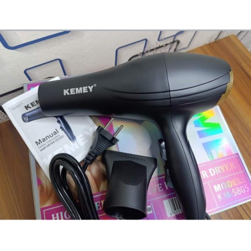 Picture of Kemey KM-5805 Dry Care Essential Hair Dryer for Women Black