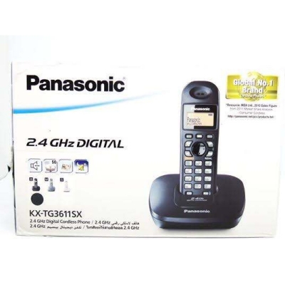 Picture of Panasonic KX-TG3611BX Digital Cordless Phone (Black)