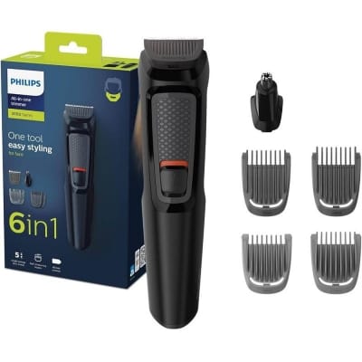 Picture of Philips Multigroom Trimmer (MG3710), 6-in-1, Face Black