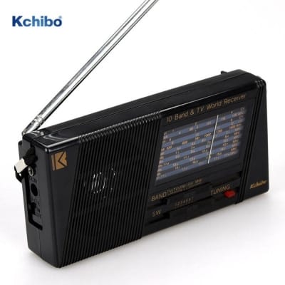 Picture of Kchibo KK-8108T FM/ TV/ MW/ SW 10-Band Radio & TV World Receiver Black
