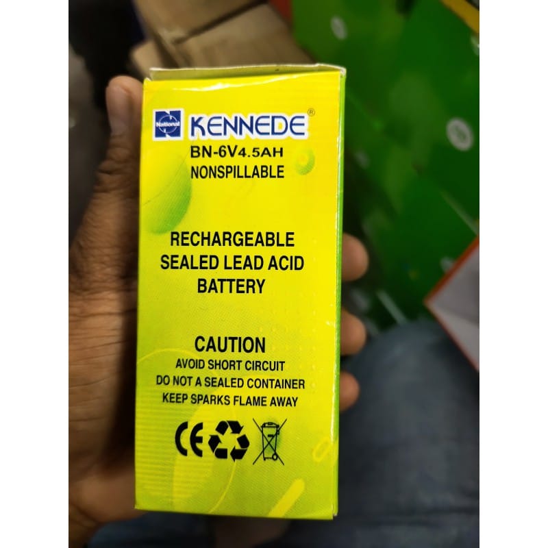 Picture of KENNEDE BN-6V 4.5 AH Rechargeable Battery Multicolor